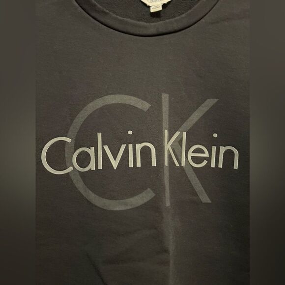 Calvin Klein Jeans black logo spell out crewneck sweatshirt Men’s Medium - Picture 9 of 13